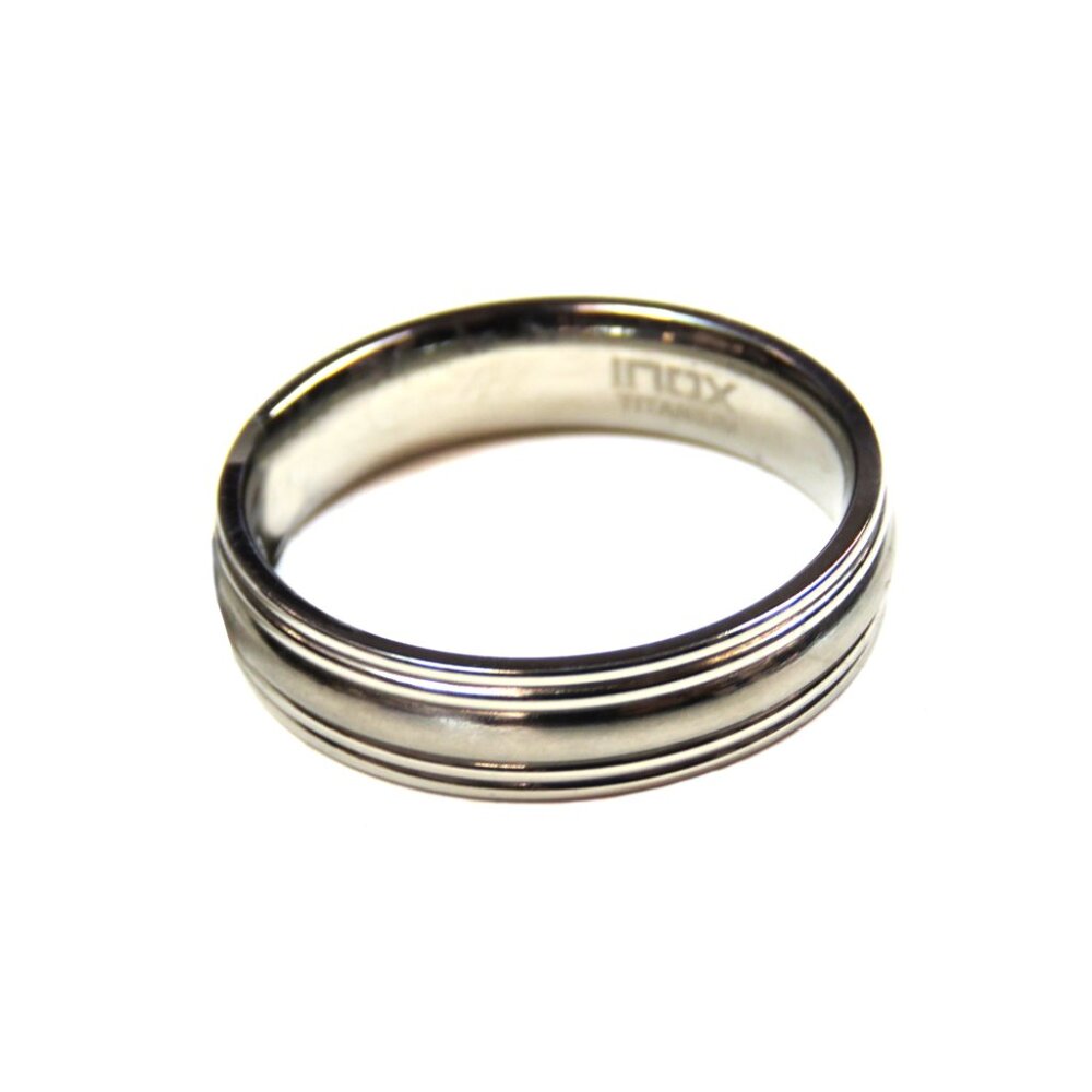 Inox Men's Stainless Steel Polished Ring